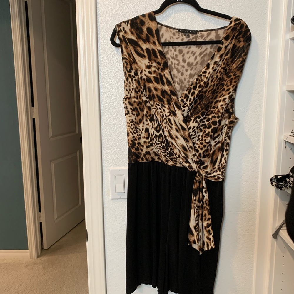 Tiana B Leopard Print Romper